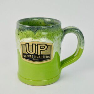Deneen Pottery UP Coffee Roasters MPLS Minneapolis Minnesota Green Mug